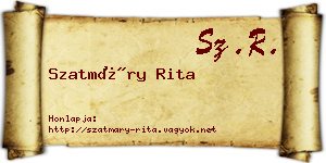 Szatmáry Rita névjegykártya